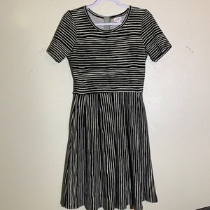LulaRoe Black/White Stripe Dress